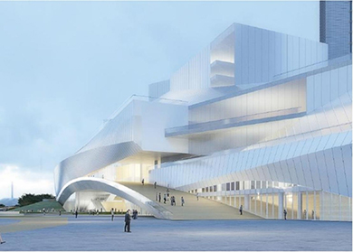 廣東美術館、廣東非物質文化遺產展示中心、廣東文學館“三館合一”（